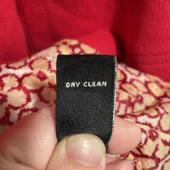 Y2K Twee Forever 21 Retro Peplum Pea Coat Jacket Size Small Cherry Red Lined - Picture 11 of 11